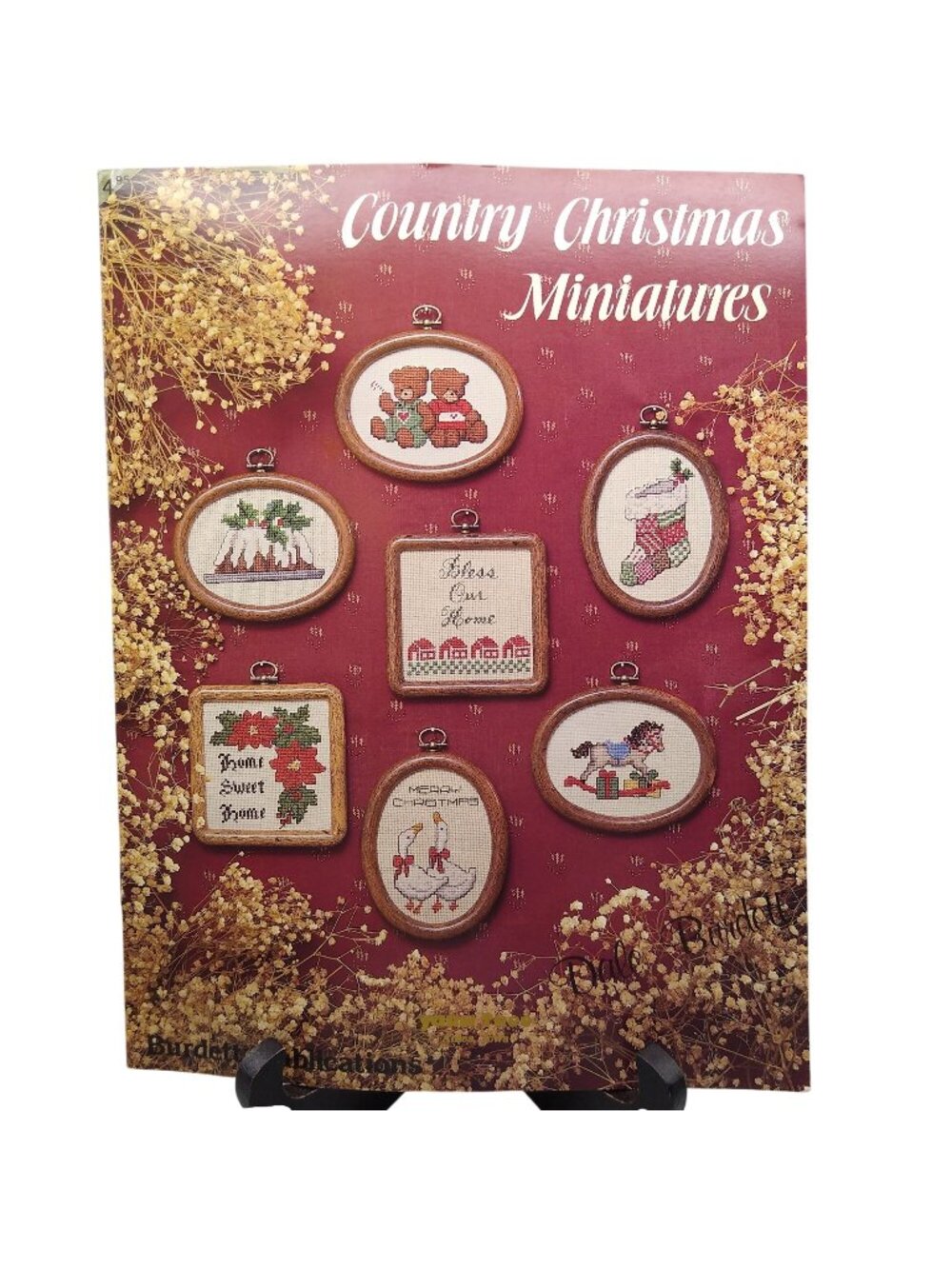 Vintage Cross Stitch Patterns, Country Christmas Miniatures by Dale Burdett